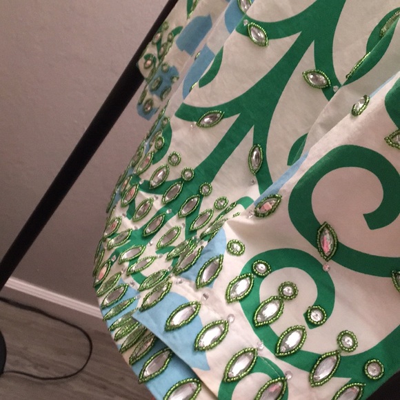 Tory Burch multi color abstract with stones cotton - Picture 7 of 8